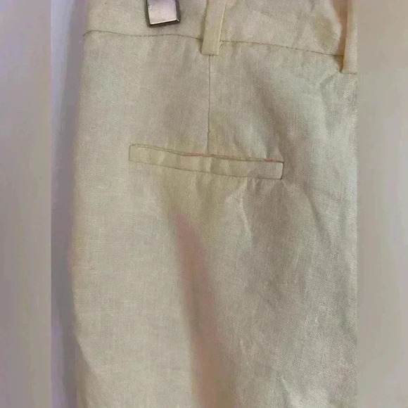 Beautiful Yellow Linen Pants  from Mango Size 2 - Picture 9 of 10